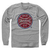 Mens Long Sleeve Heather Gray