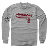 Mens Long Sleeve Heather Gray