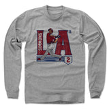 Mens Long Sleeve Heather Gray