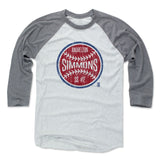 Mens Baseball T-Shirt Heather Gray / Ash