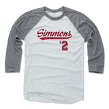 Mens Baseball T-Shirt Heather Gray / Ash