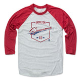 Mens Baseball T-Shirt Red / Ash