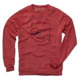 Mens Crew Sweatshirt Red