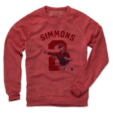 Mens Crew Sweatshirt Red