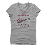 Womens Women's V-Neck Athletic Gray