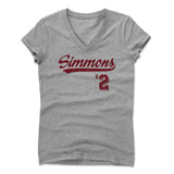 Womens Women's V-Neck Athletic Gray