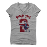 Womens Women's V-Neck Athletic Gray