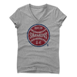 Womens Women's V-Neck Athletic Gray