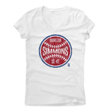 Womens Women's V-Neck White