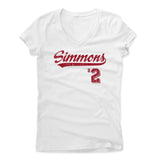 Womens Women's V-Neck White